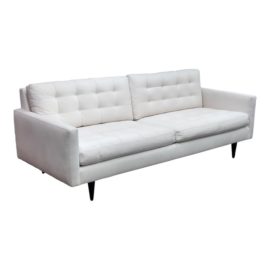 Crate & Barrel Petrie Tufted Sofa. Original Price: $2,550