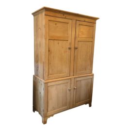Antique Pine Wood Linen Press/Wardrobe. Original Price: $2,500