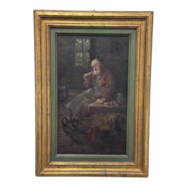 Richard Linderum "A Quiet Reprise", Oil on Canvas