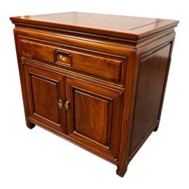 Vintage Two Door Indonesian Bed Table