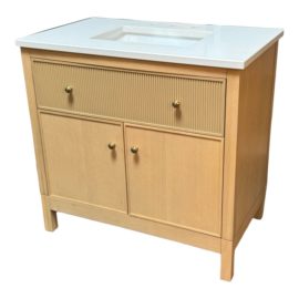 NEW Studio McGee Malin Vanity + Kohler Sink. Original Price: $2,700