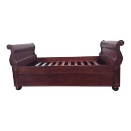 Twin Size Pottery Barn Allegra Sleigh Bed + Trundle. Original Price: $1,800