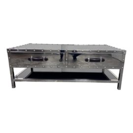 Z Gallerie Flight Mirrored Trunk Style Coffee Table. Original Price: $1,450