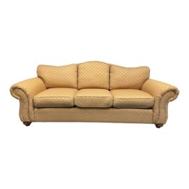 Ethan Allen Quatrefoil Print Whitney Sofa