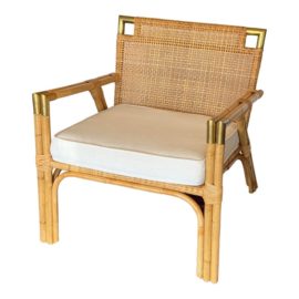 Serena & Lily Mattituck Rattan Armchair. Original Price: $1,300