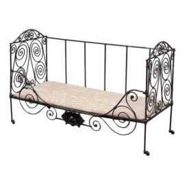 19th Century French Childrens Iron Bed Frame