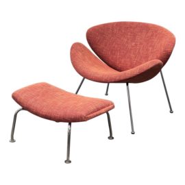 Modernica Orange Slice Chair + Ottoman Set