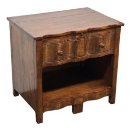 Gregorius Pineo Aspen Walnut Bedside Table. Original Price: $3,250