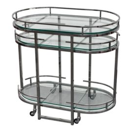 Restoration Hardware Bayeux Bar Cart. Original Price: $1,600