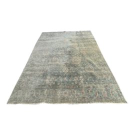 8ft × 10ft Vintage Turkish Oushak Area Rug - Original Price: $3,300
