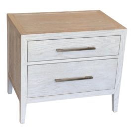 Restoration Hardware Jeune Brushed Oak Contemporary Nightstand. Original Price: $930