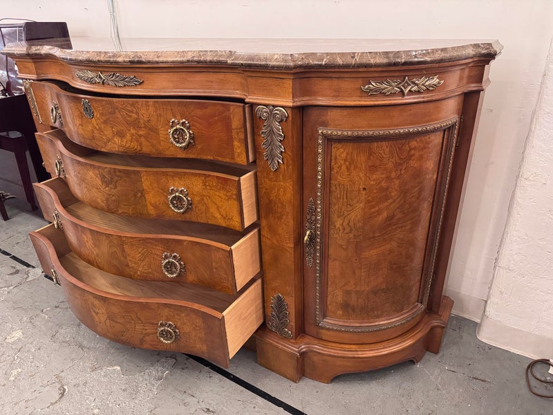 Bernhardt Margaux Collection Carved Sideboard With Granite