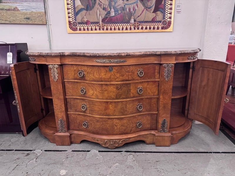 Bernhardt Margaux Collection Carved Sideboard With Granite