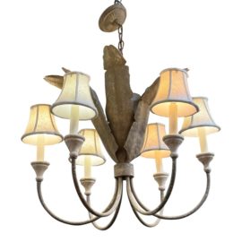 Fine Art Lighting Handpainted Leaf Chandelier