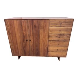 Room & Board Hudson Walnut Storage Armoire. Original Price: $4,500
