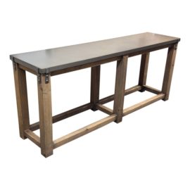 Restoration Hardware Zinc Top Reclaimed Wood Buffet/ Console. Original Price: $1,800