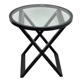 Ralph Lauren Mercer Collection Ebony Finish Side Table. Original Price: $3,800