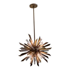 Arteriors Small Waldorf Antique Brass Sputnik Chandelier. Original Price: $3,575