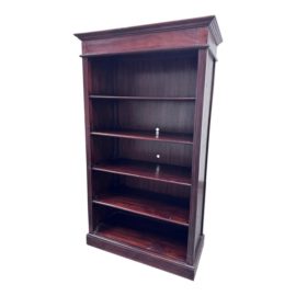 Traditional Dark Cherry Wood Finish Bookshelf