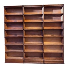 Circa 1905 Globe-Wernicke Seven Stacking Lawyers Bookcase, Set of Three