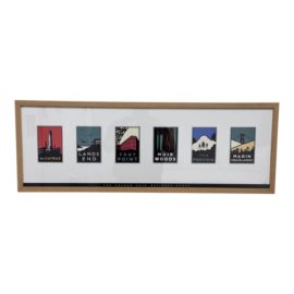 Golden Gate National Recreation Area Framed Miniaturized Posters, Six in Frame