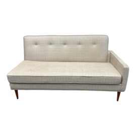 Mid 20th Century Apartment Right Arm Facing Sofa. Original Price: $3,000