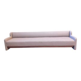 NEW Custom Design Kerry Joyce Fabric Bench Seating Extra Wide Sofa. Origin Price: $10,975