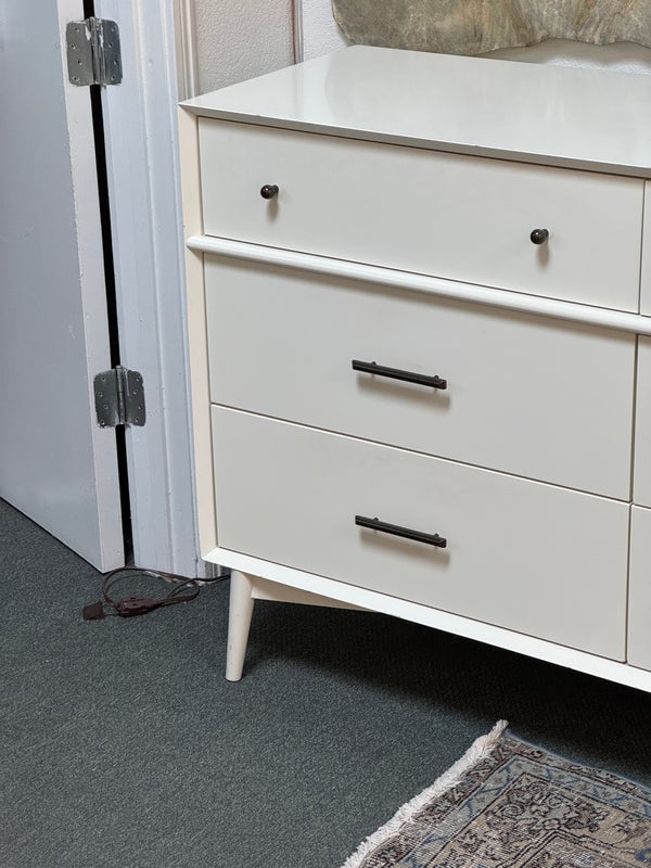6 drawer white dresser Stella 6-Drawer Double Dresser main image 1