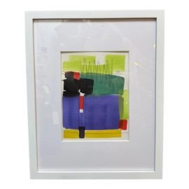 Isabel Wyatt “Color Forms 2” Custom Framed Painting