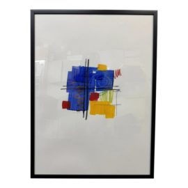 Isabel Wyatt “ Primary Blue” Custom Framed Painting