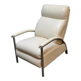 Ethan Allen Radius Leather Recliner. Original Price: $3,000