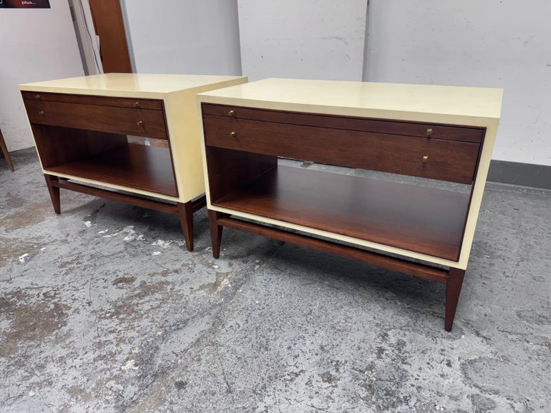 Barbara Barry for Henredon Nightstands,A Pair - Design Plus Gallery