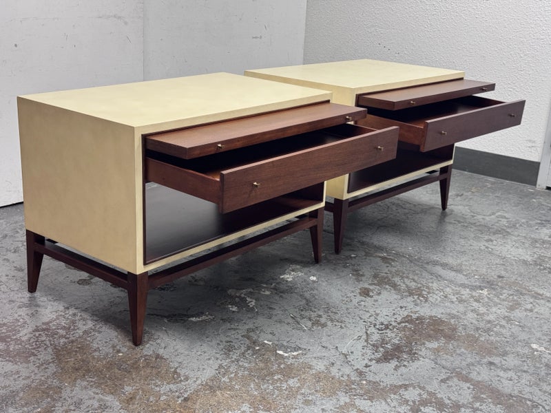 Barbara Barry for Henredon Nightstands,A Pair - Design Plus Gallery