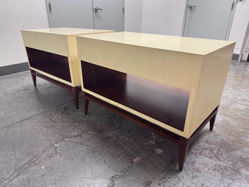 Barbara Barry for Henredon Nightstands,A Pair - Design Plus Gallery