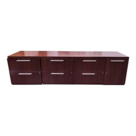 Exotic Hardwood Sapele Office Modular Credenza