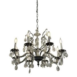 Vintage Crystal 8 Light Chandelier
