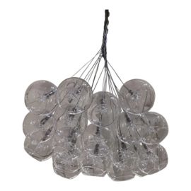 19 Lights Glass Globe Pendant Chandelier. Original Price: $1,500