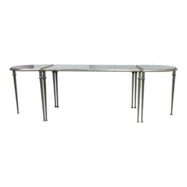 Lillian August for Drexel Heritage Tria Console Table + Two Demi-Lune Side Tables, Set of Three. Original Price: $3,675