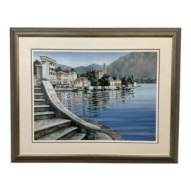 Liz Cummings "Lago Di Como" Limited Edition Print 15/.225, Framed