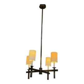 Contemporary Bronze 4 Flight Chandelier