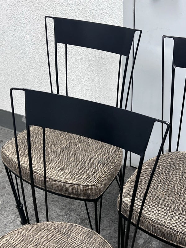 Mid 20th Century Howard-Shaver Vintage Steel Dining Chairs, Set of