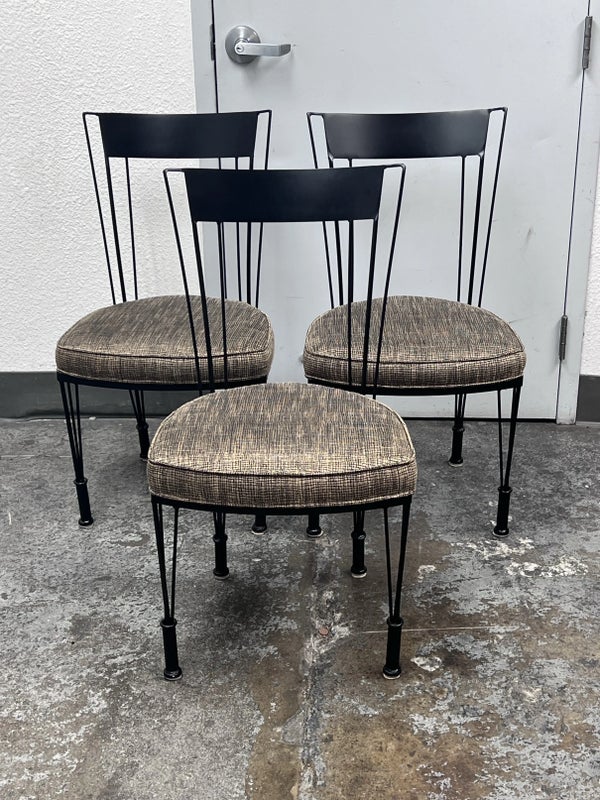 Mid 20th Century Howard-Shaver Vintage Steel Dining Chairs, Set of