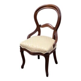 Antique Victorian Balloon Back Side Chair