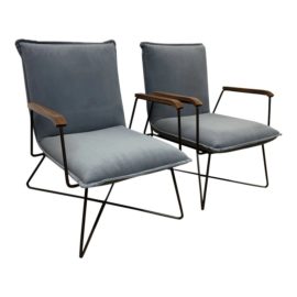 Designform Oldsted Arm Chairs, a Pair. Original Price: $1,800