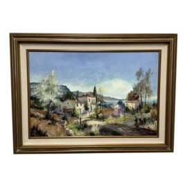 Rein Sievers, Dutch Artist "Mediterranean Coast", Signed