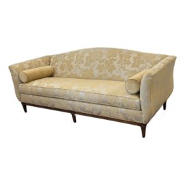 Ethan Allen Audrey Camelback Jacquard Sofa. Original Price: $3,429