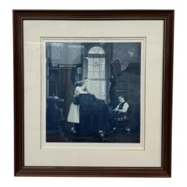 Norman Rockwell Marriage License Vintage Print
