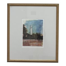 Circa 1993 Mark Johnson "Coit Tower" Print Signed Edition 1 of 1
