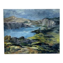 Rocky Coastline Painting by Unknown Artist