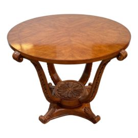Furniture Brands International Distributed Round Pedestal Entry Table